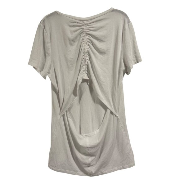 Athleta Encore Tee Back Cutout White Size LT‎ (Tall) - Picture 4 of 8
